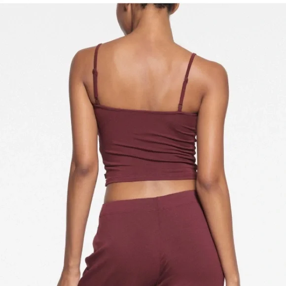 SKIMS SKIMS SLEEP
STRAIGHT NECK CROPPED CAMI SIZE XXS - Picture 3 of 8